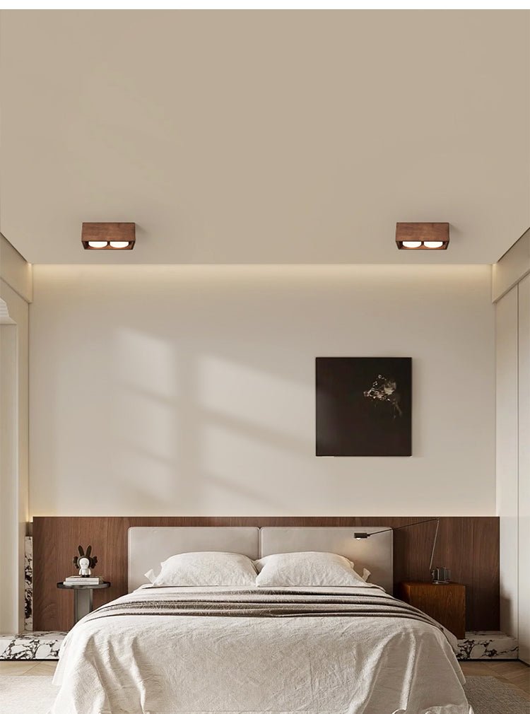 Eliza Minimalist Wood Ceiling Light-Neutral Decor