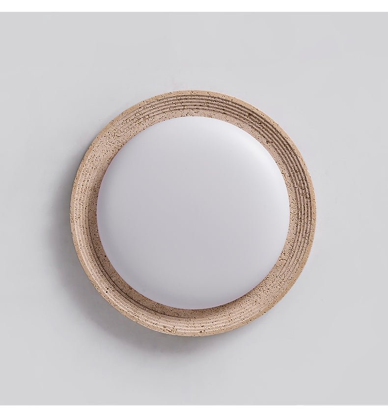 Orinir Minimalist Travertine Ceiling Light-Neutral Decor