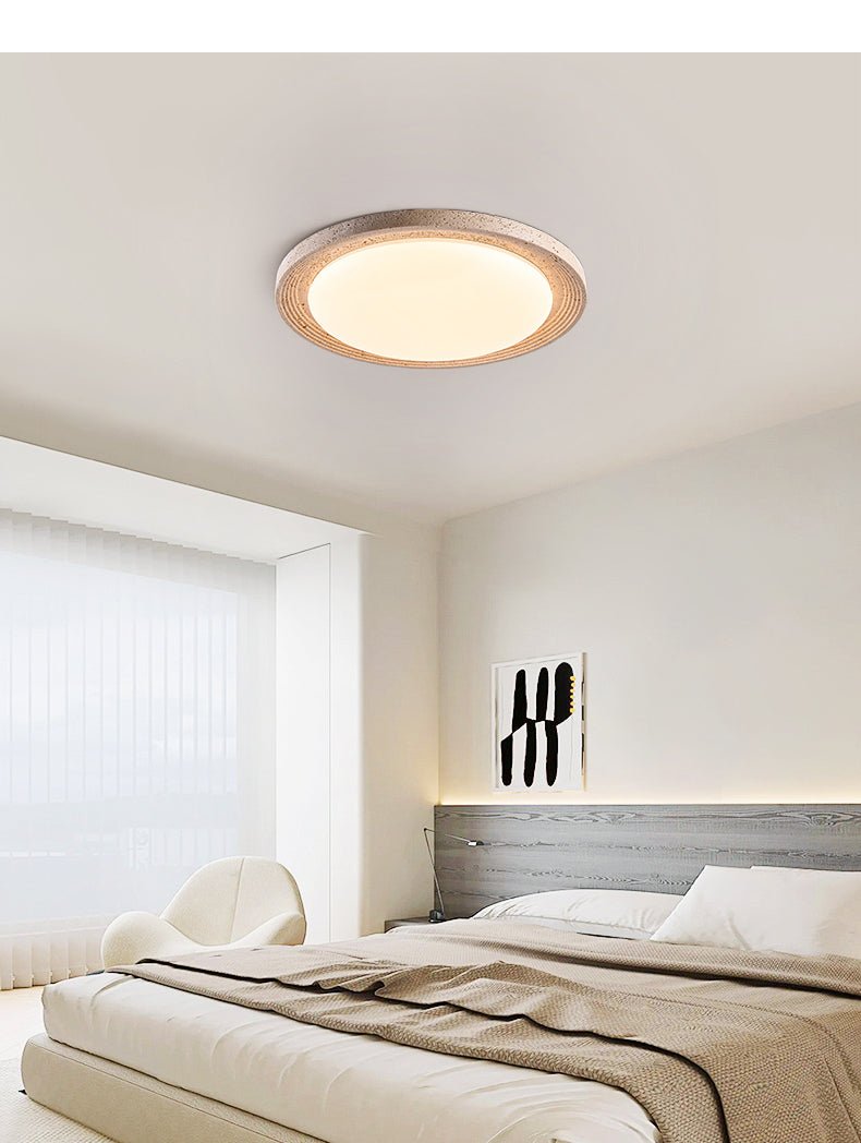 Orinir Minimalist Travertine Ceiling Light-Neutral Decor
