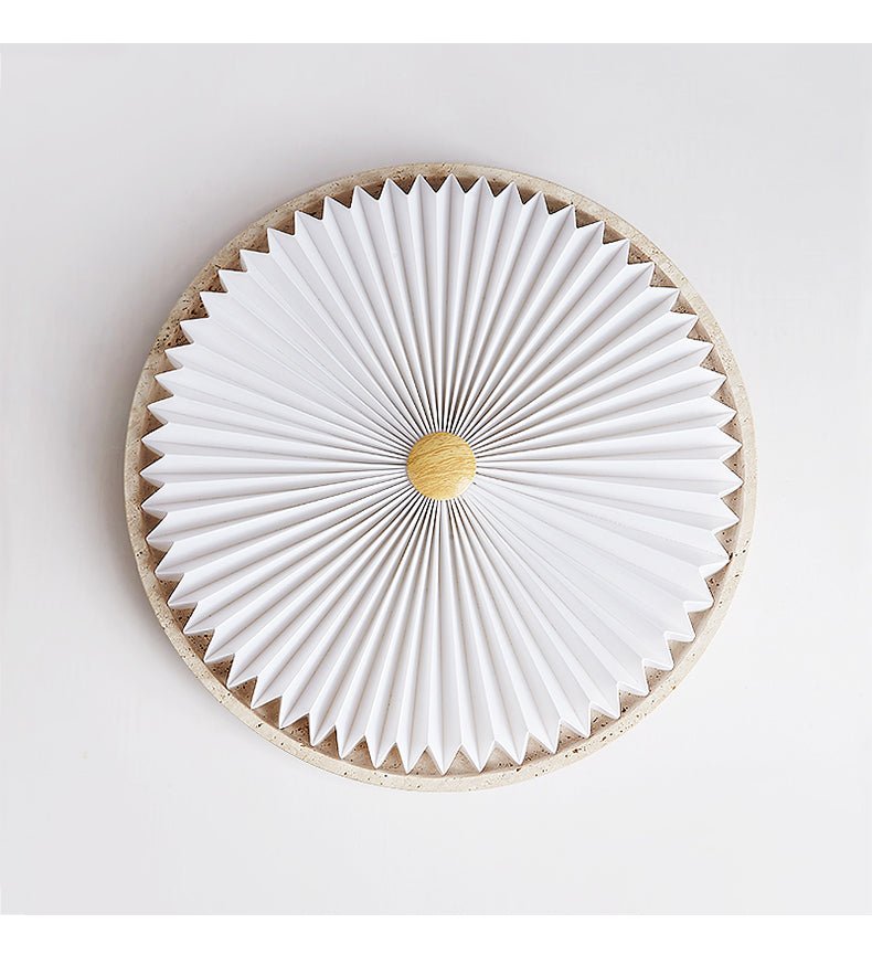 Ciloraris Textured Travertine Ceiling Light-Neutral Decor