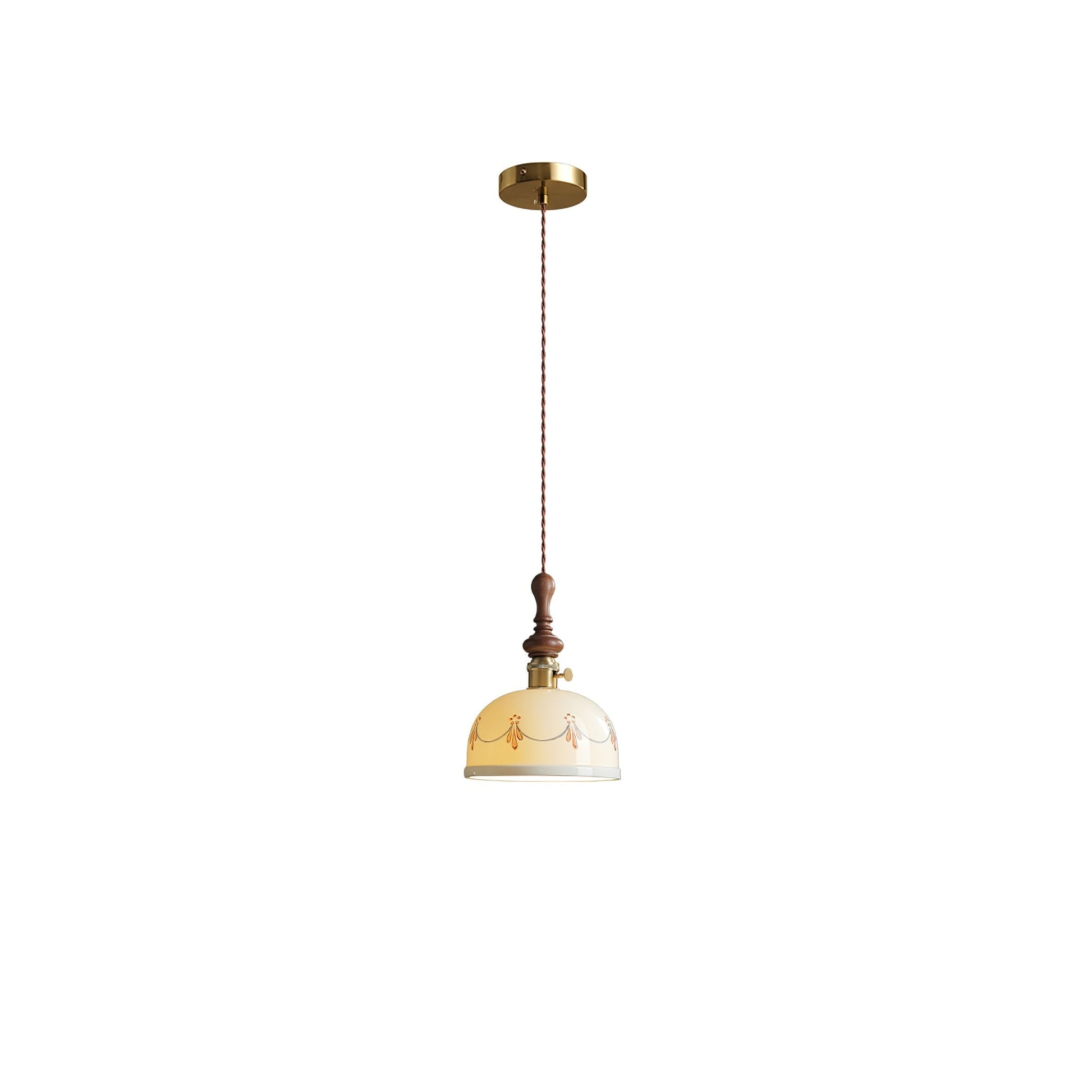 Ceraeyre Vintage Ceramic Pendant Light-Neutral Decor