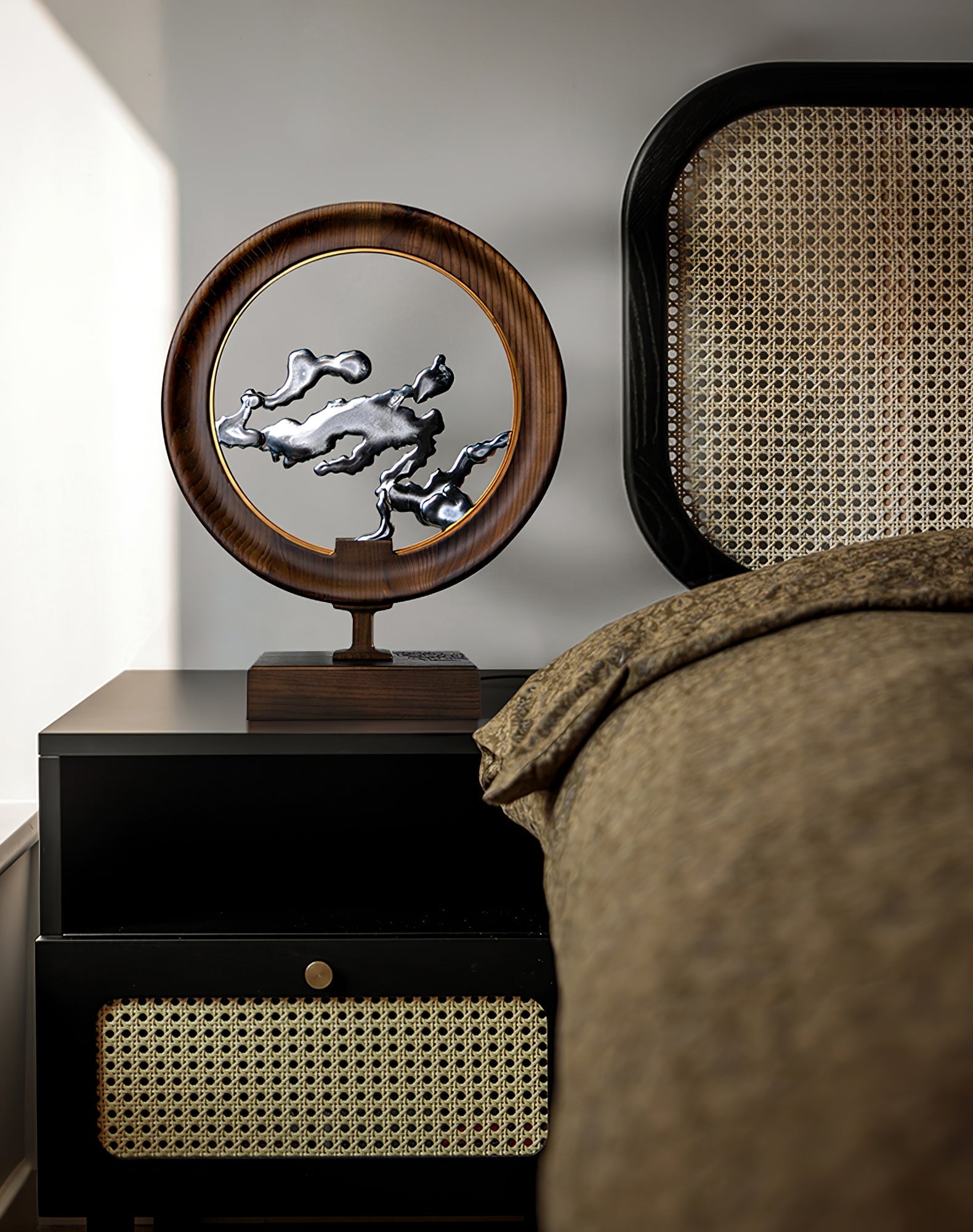 Stella Modern Wood Table Lamp-Neutral Decor