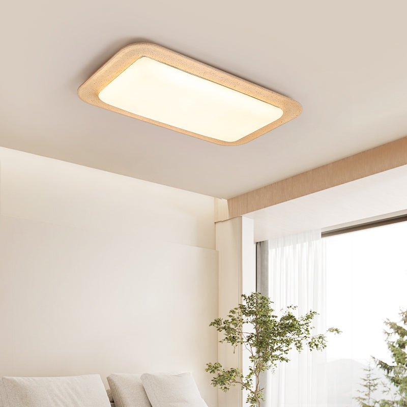 Zirke Travertine Ceiling Light-Neutral Decor