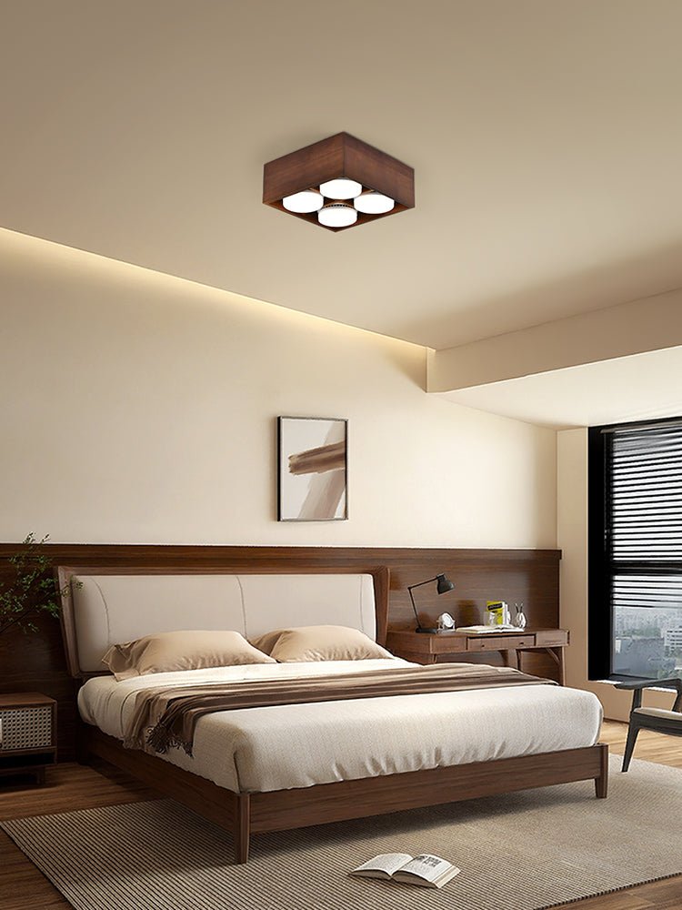 Eliza Minimalist Wood Ceiling Light-Neutral Decor