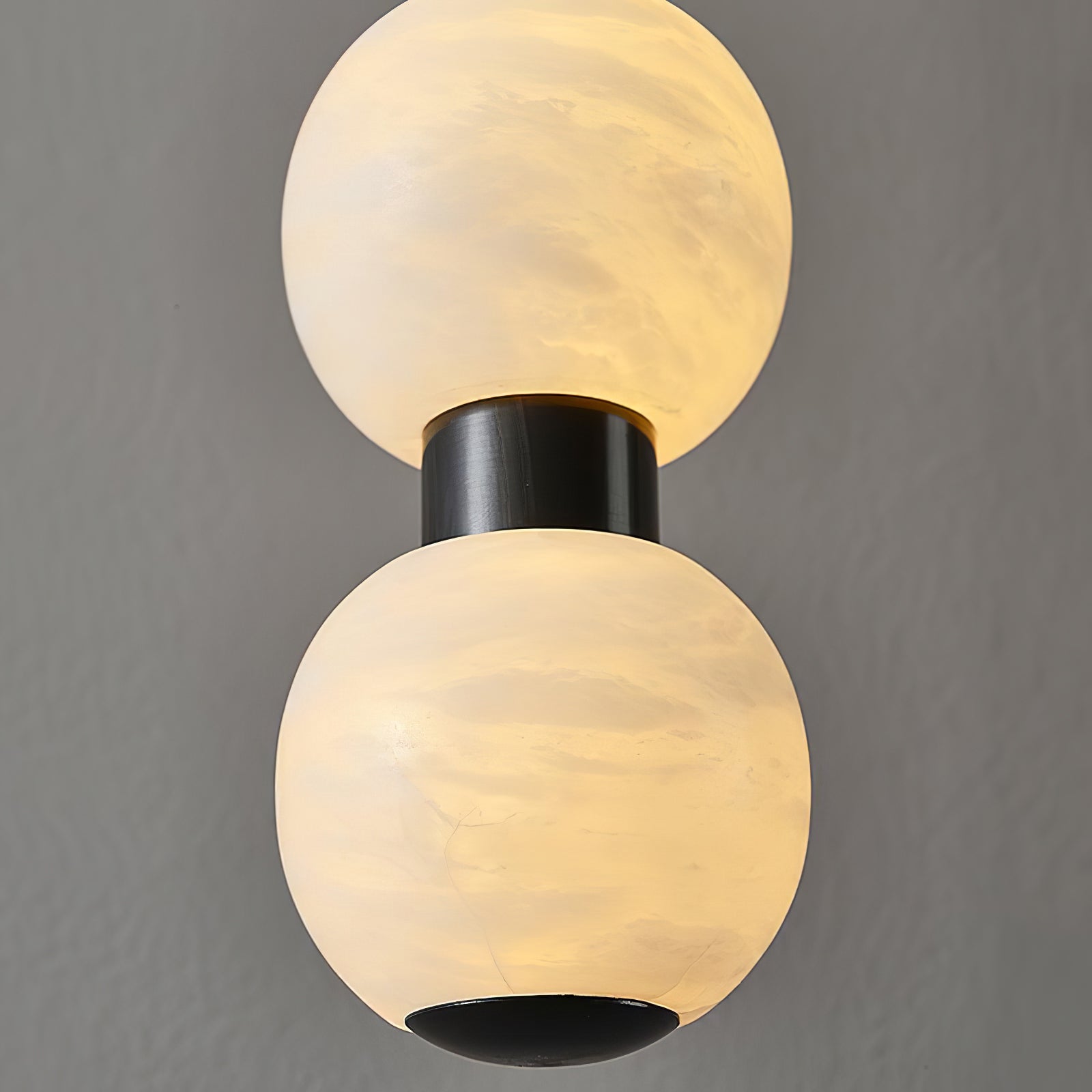 Lyra Modern Alabaster Pendant Light-Neutral Decor