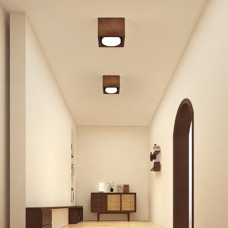 Eliza Minimalist Wood Ceiling Light-Neutral Decor