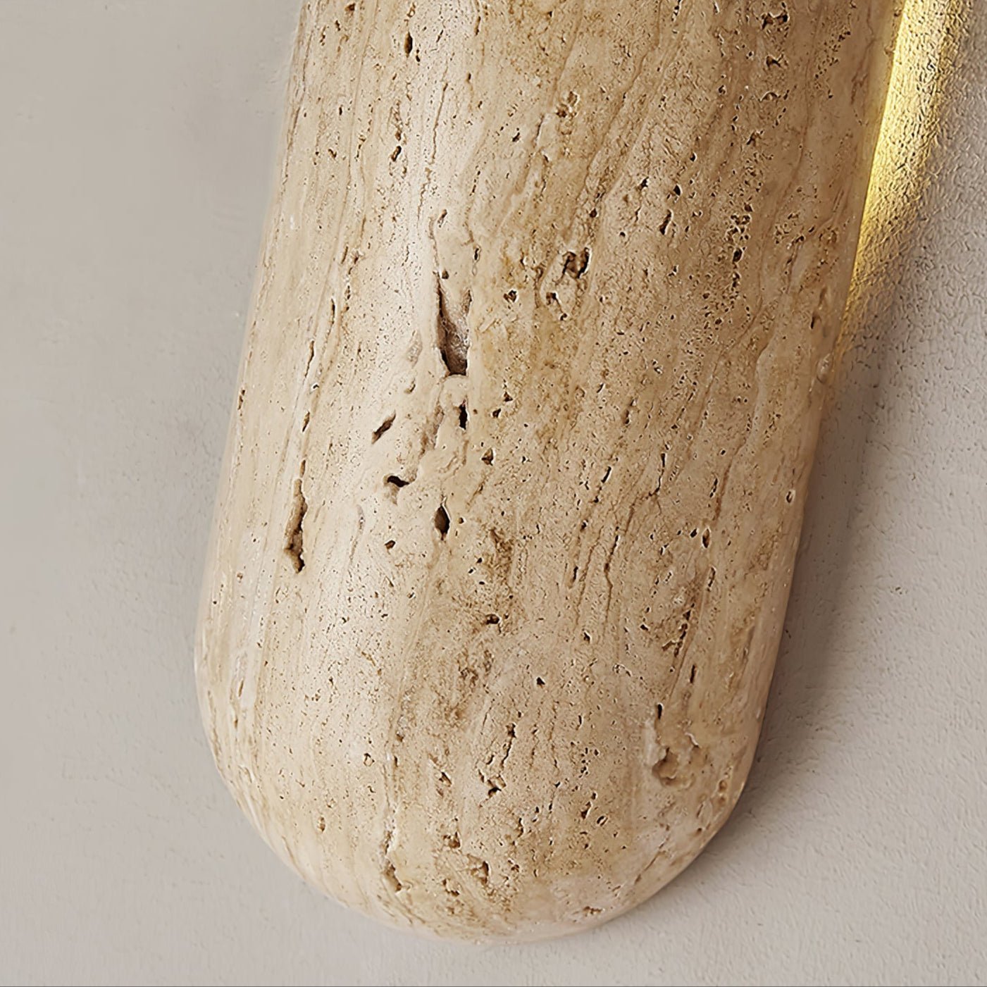 Elraeila Rustic Travertine Wall Light-Neutral Decor