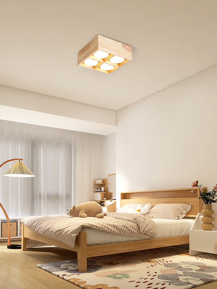 Eliza Minimalist Wood Ceiling Light-Neutral Decor