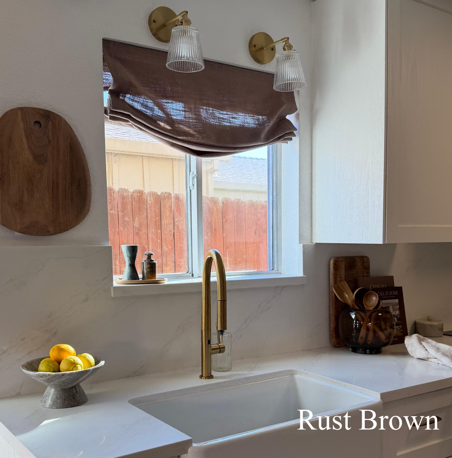 Lily Linen Roman Shades & Blinds | Relaxed-Neutral Decor