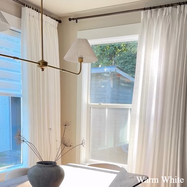 Kelly Flax Linen Curtains & Drapes Pleated-Neutral Decor