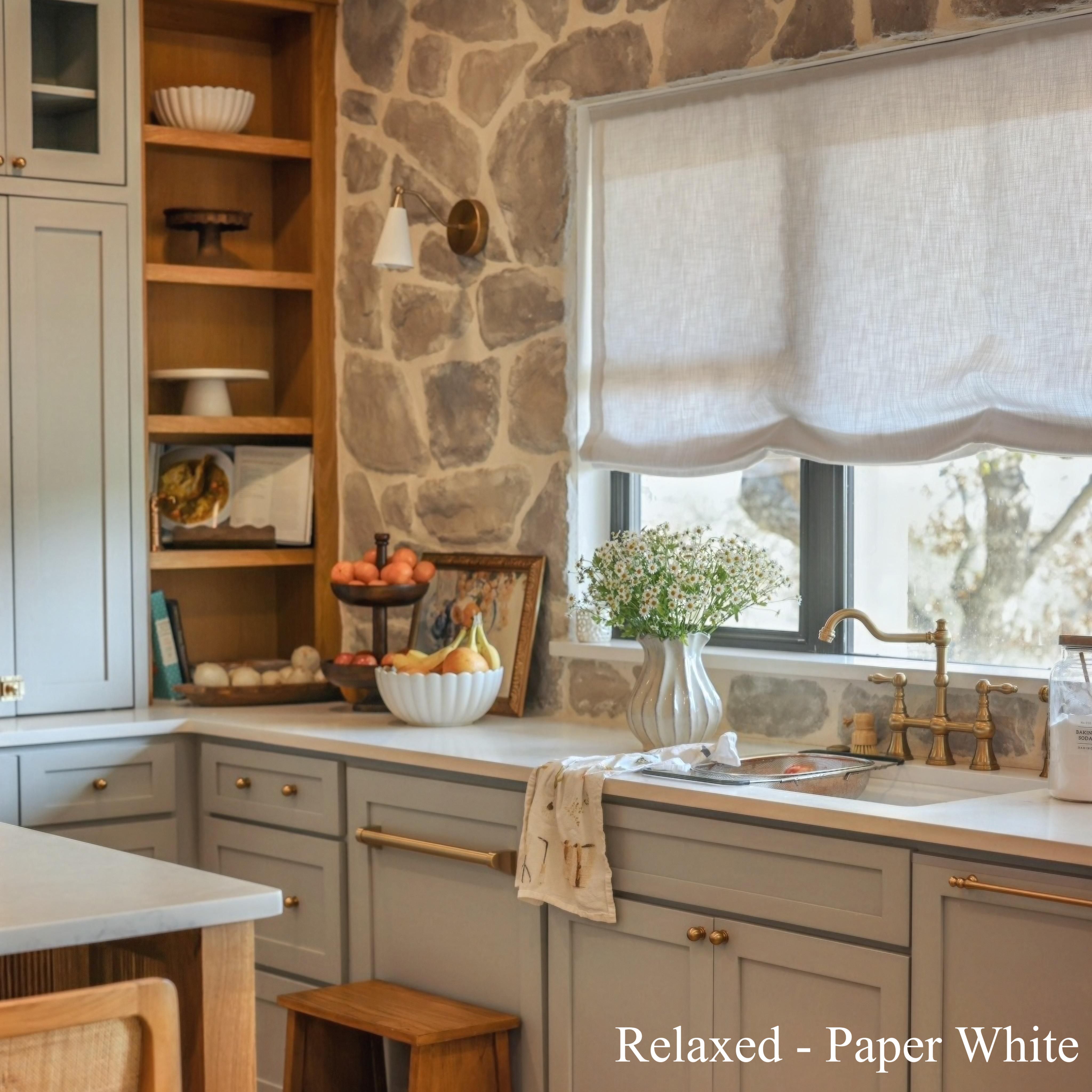 Bella Cotton Roman Shades & Blinds-Neutral Decor