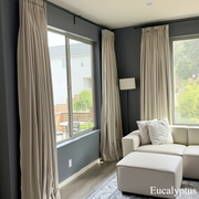Belgian Flax Linen Blackout Curtains & Drapes-Neutral Decor