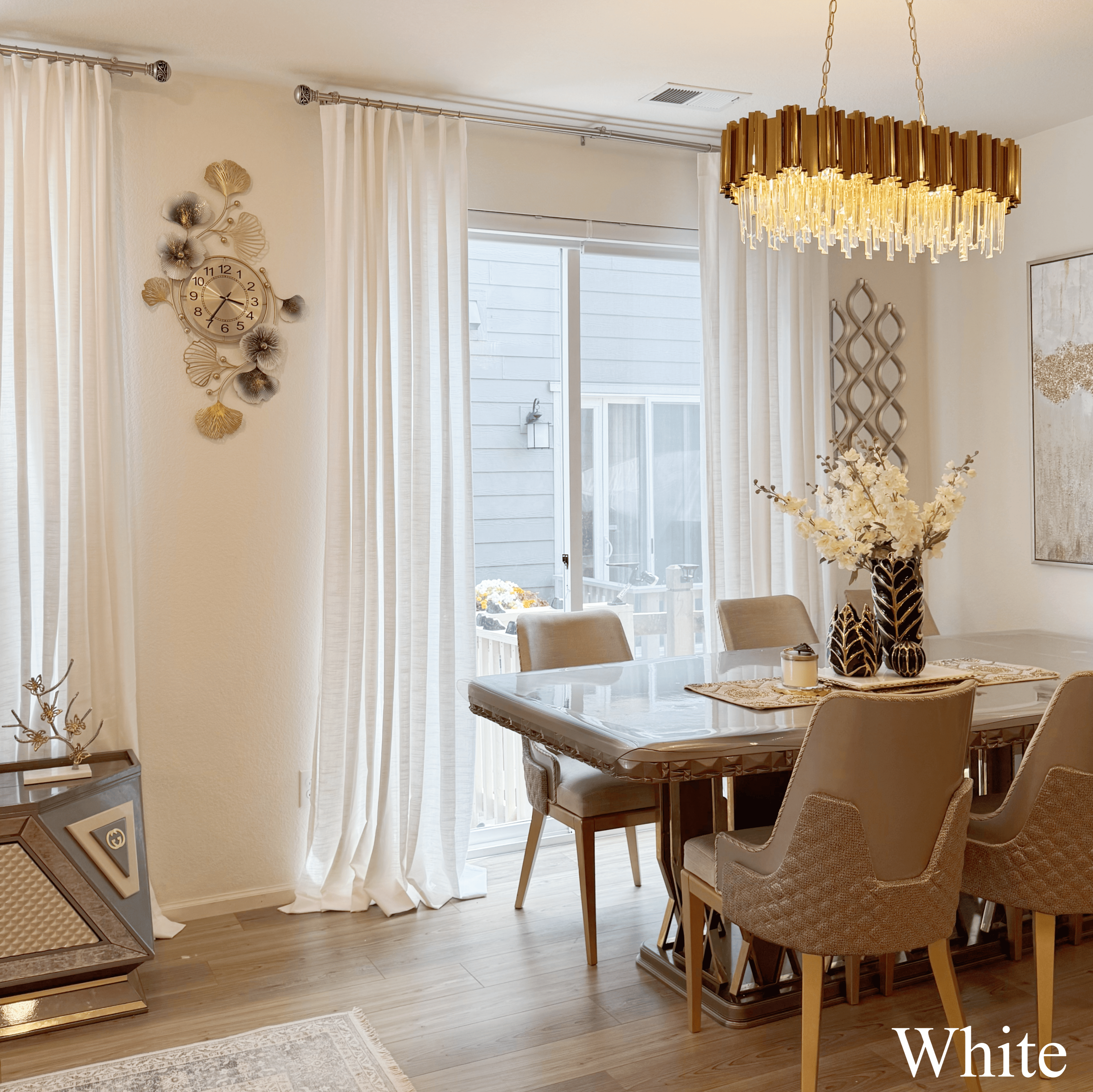 Jenna Linen Curtains & Drapes Pleated-Neutral Decor