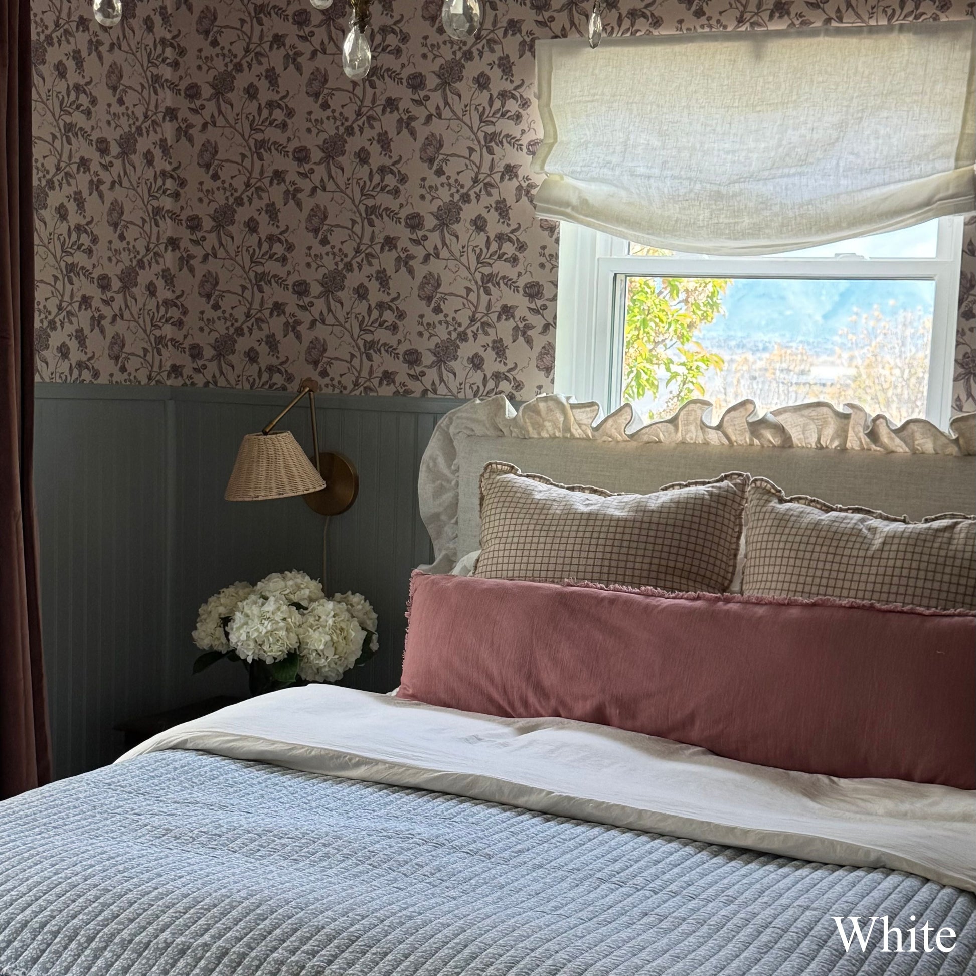 Belgian Flax Linen Roman Shades & Blinds | Relaxed-Neutral Decor