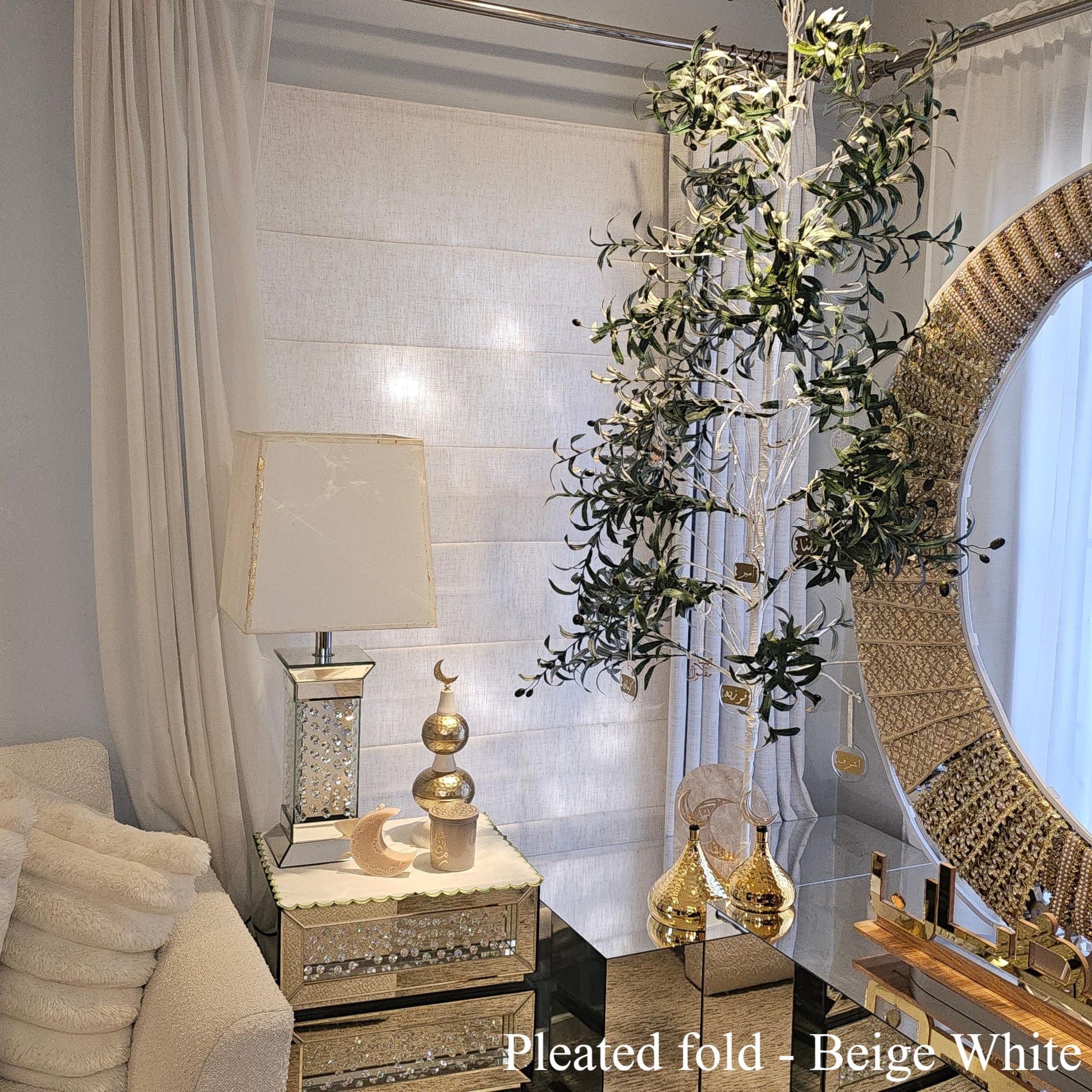 Lily Linen Roman Shades & Blinds-Neutral Decor