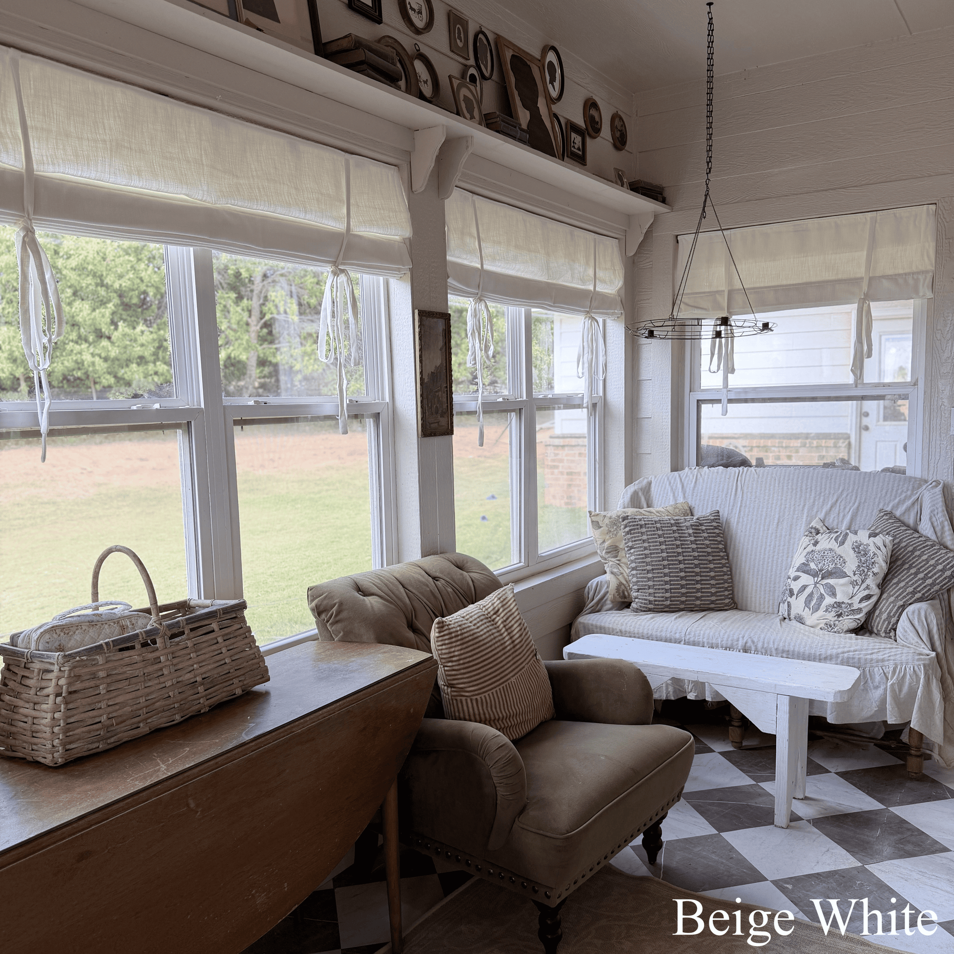 Bella Cotton Roman Shades & Blinds-Neutral Decor