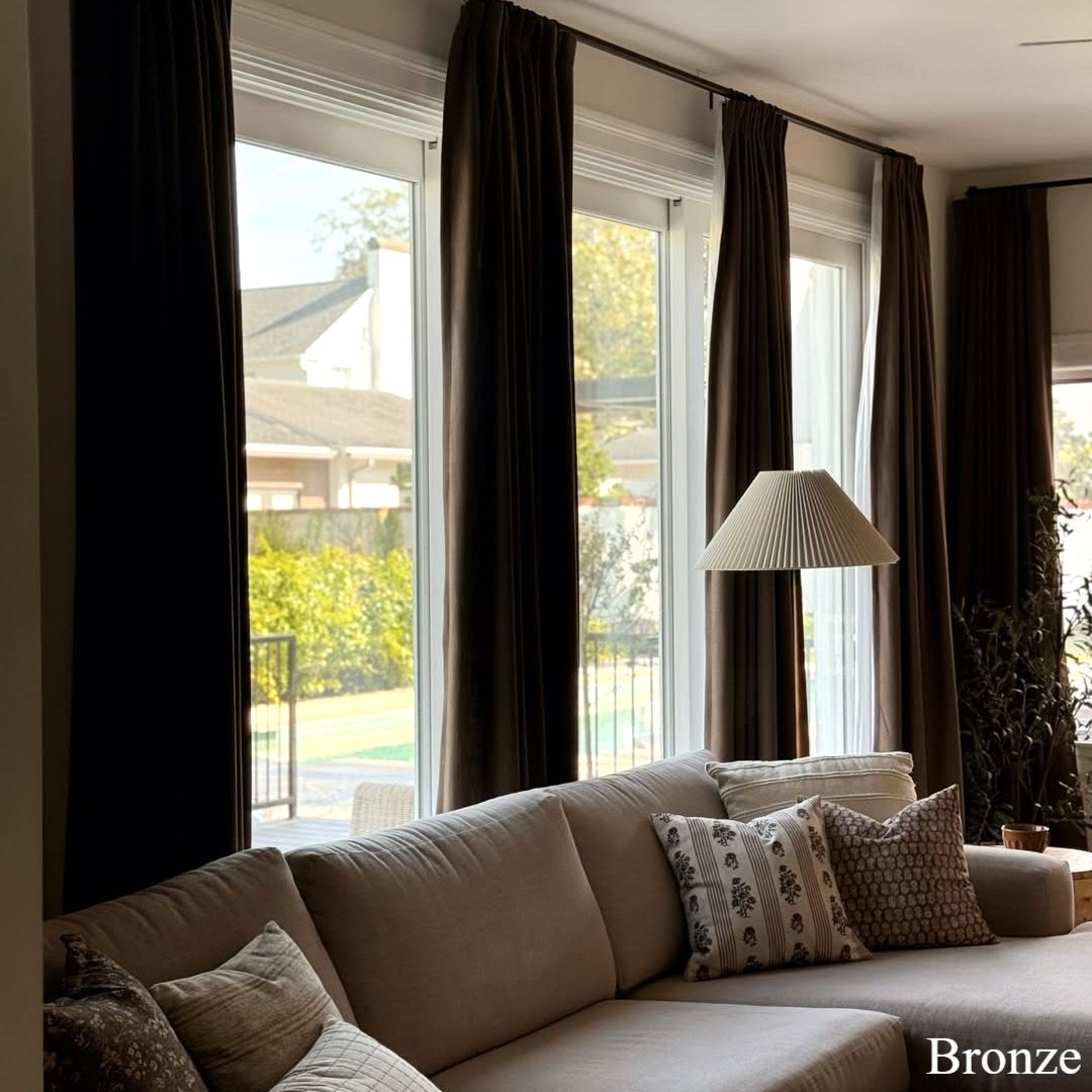 Lily Linen Curtains & Drapes Pleated-Neutral Decor