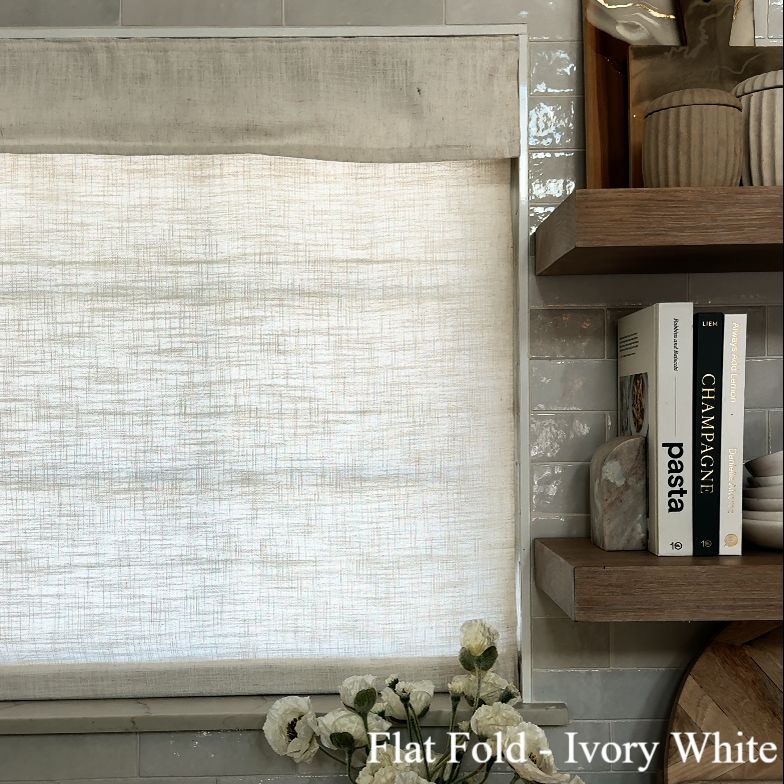 Lily Linen Roman Shades & Blinds-Neutral Decor