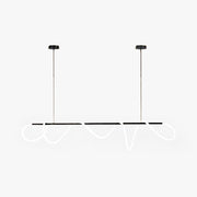 Arisha Curved & Linear Semi Flush Mount Ceiling Light, Gold - Neutral Decor