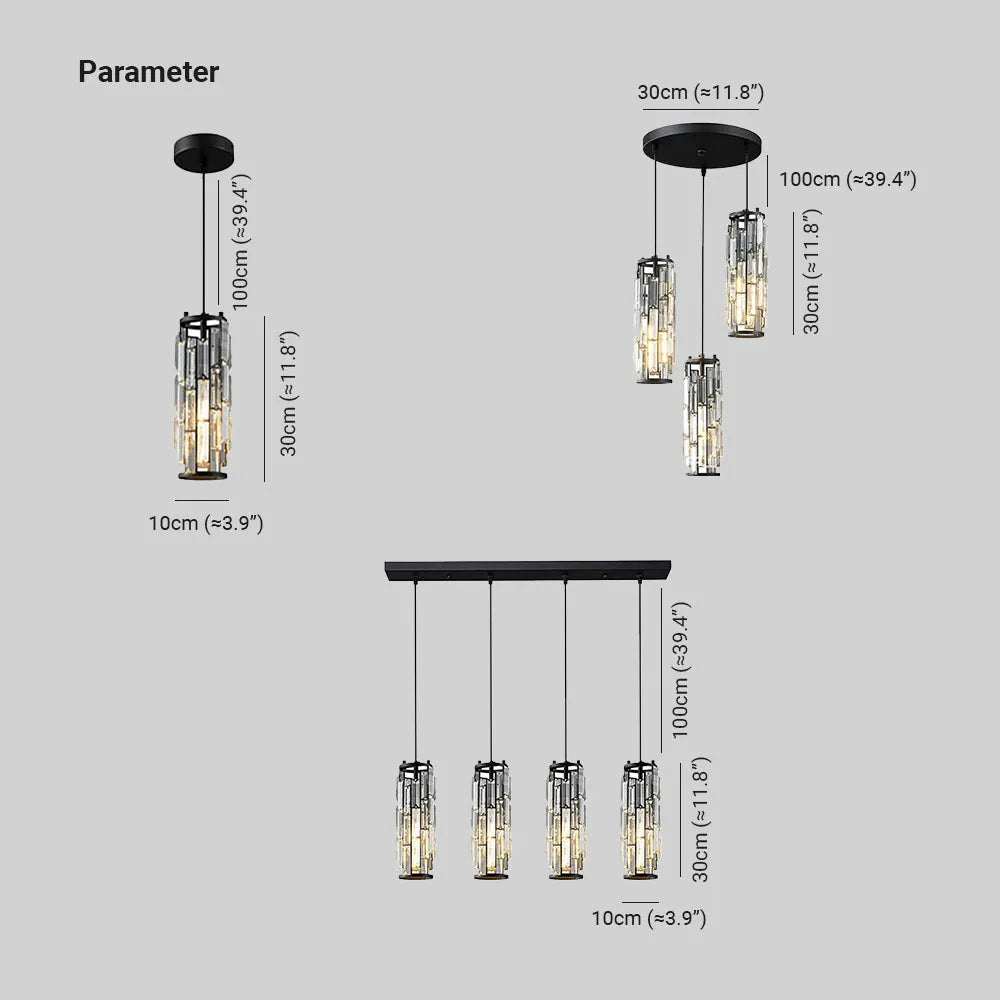 Kristy Cluster Pendant Light, Black & Gold - Neutral Decor