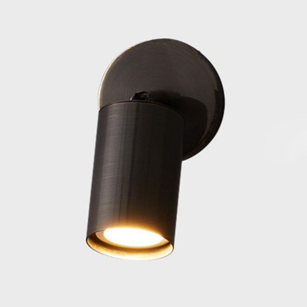 Griv Modern Cylinder Rotatable Spotlight Wall Lamp Brass - Neutral Decor