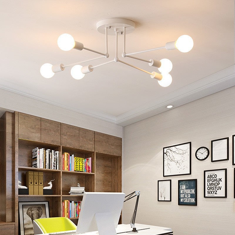 Valentina Flush Mount Ceiling Light Linear Industrial - Neutral Decor