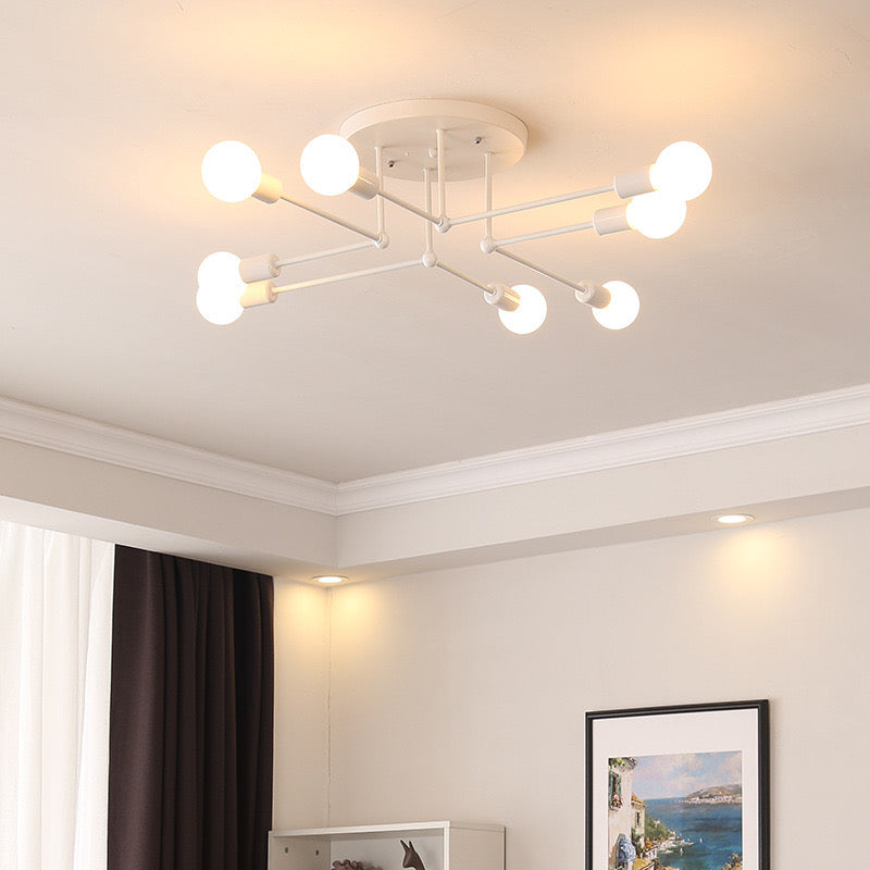 Valentina Flush Mount Ceiling Light Linear Industrial - Neutral Decor