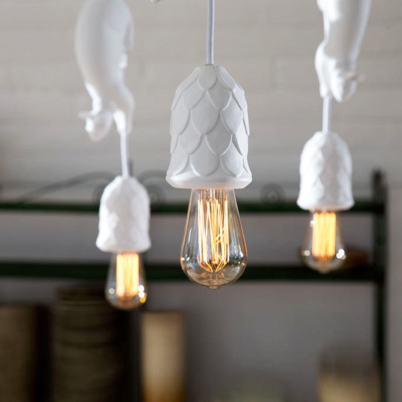Aria Pendant Light Squirrel/Pinecone Modern, Resin, Restaurant - Neutral Decor