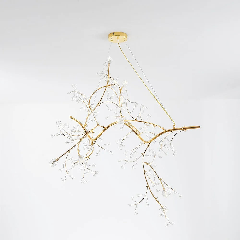 Olivia Romantic Art Deco Branch Pendant Light - Neutral Decor