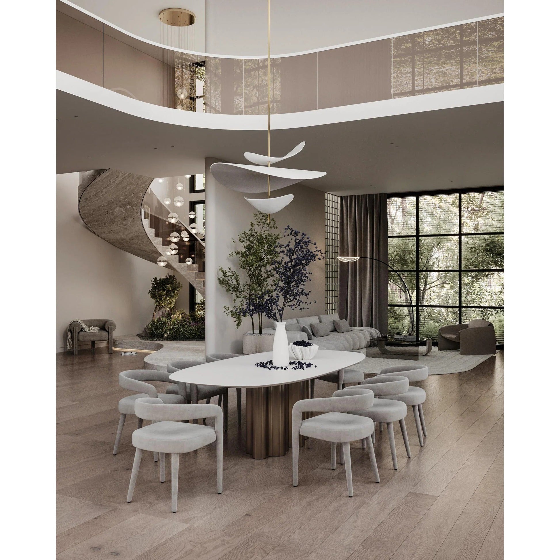 Unorara Nordic Floating Pendant Lamp-Neutral Decor