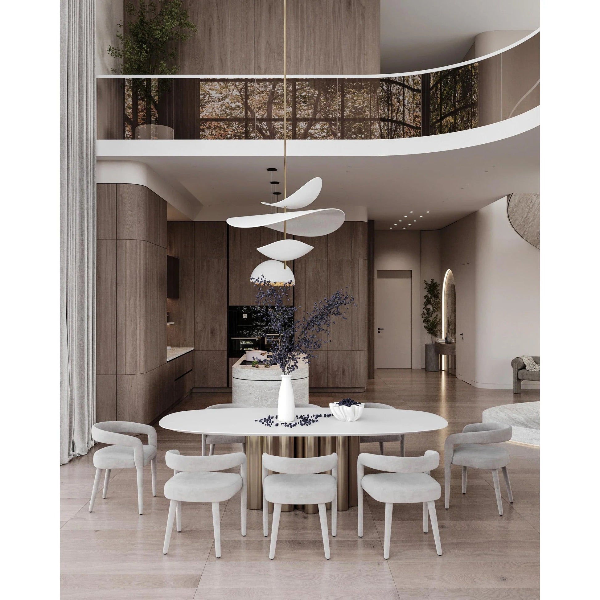 Unorara Nordic Floating Pendant Lamp-Neutral Decor