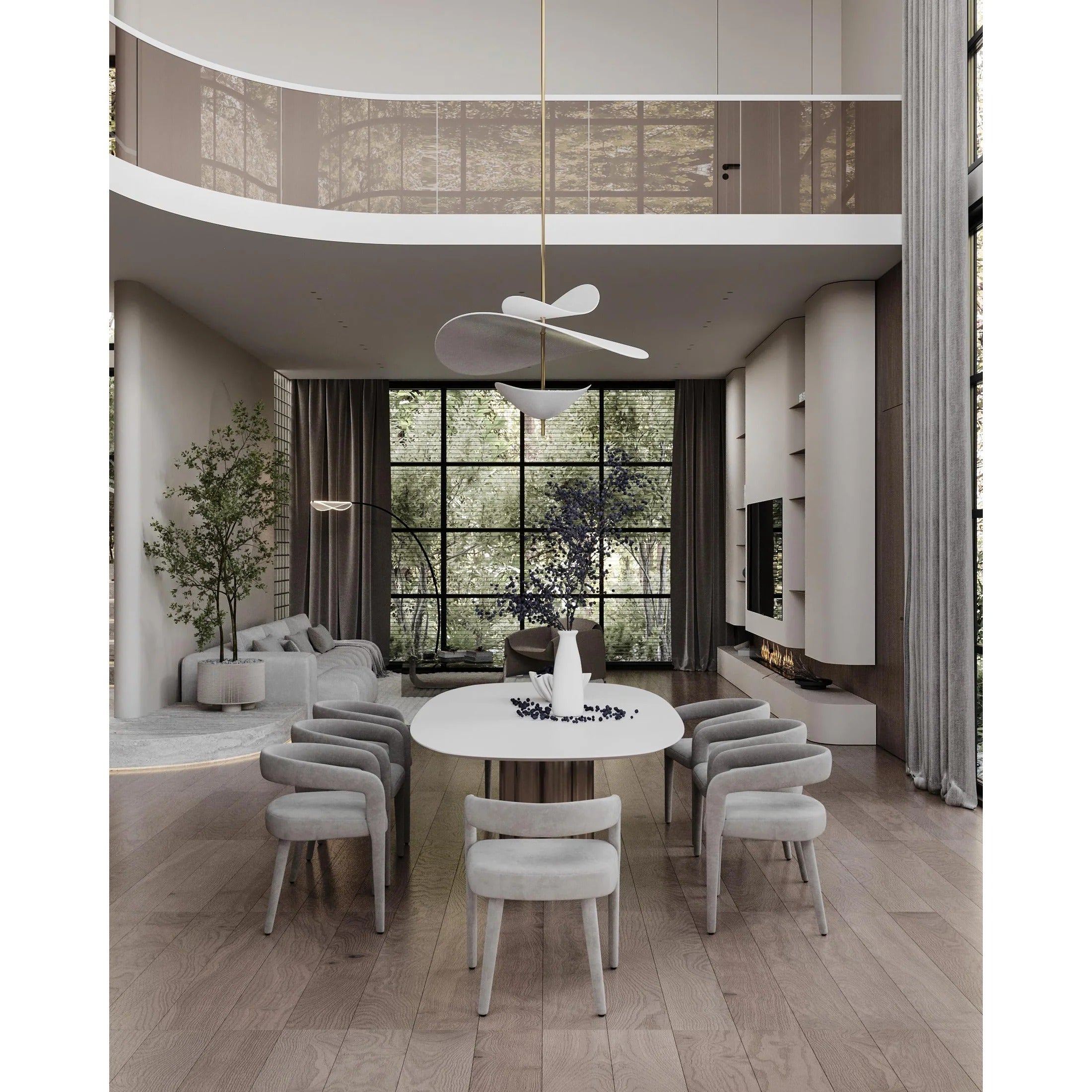 Unorara Nordic Floating Pendant Lamp-Neutral Decor