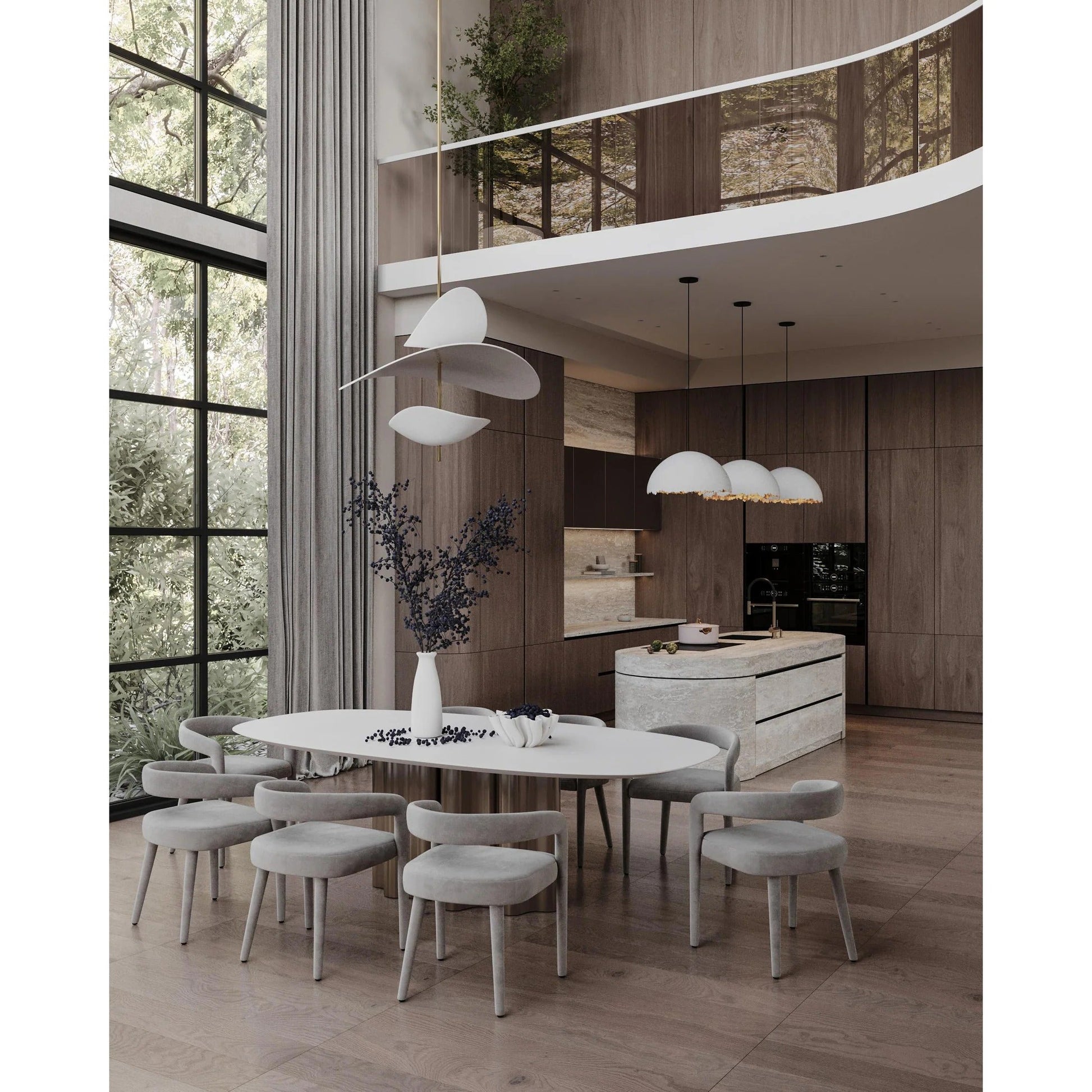 Unorara Nordic Floating Pendant Lamp-Neutral Decor