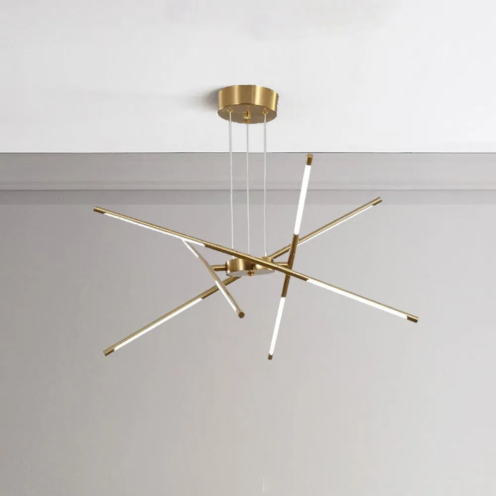 Arisha Pendant Light, Black/Gold, 6/8/10/12 Heads - Neutral Decor