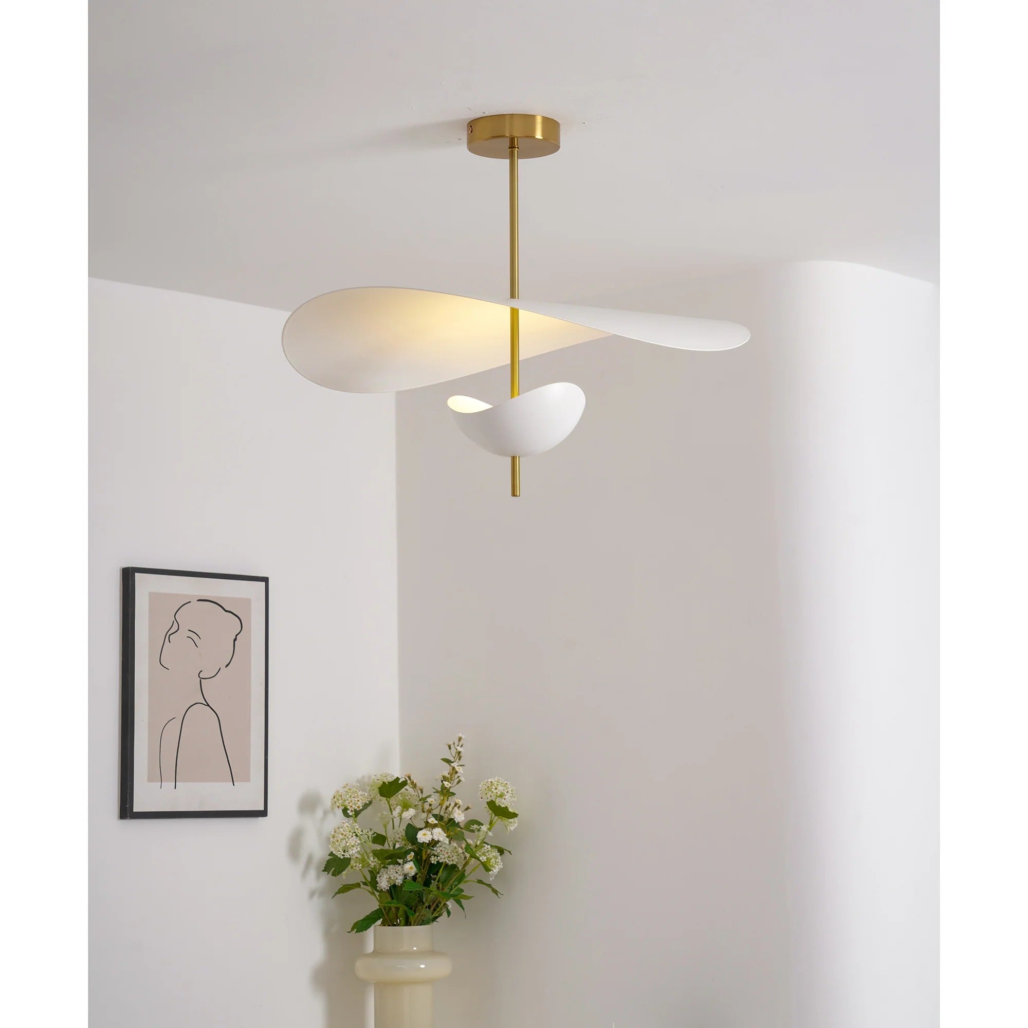 Unorara Nordic Floating Pendant Lamp-Neutral Decor