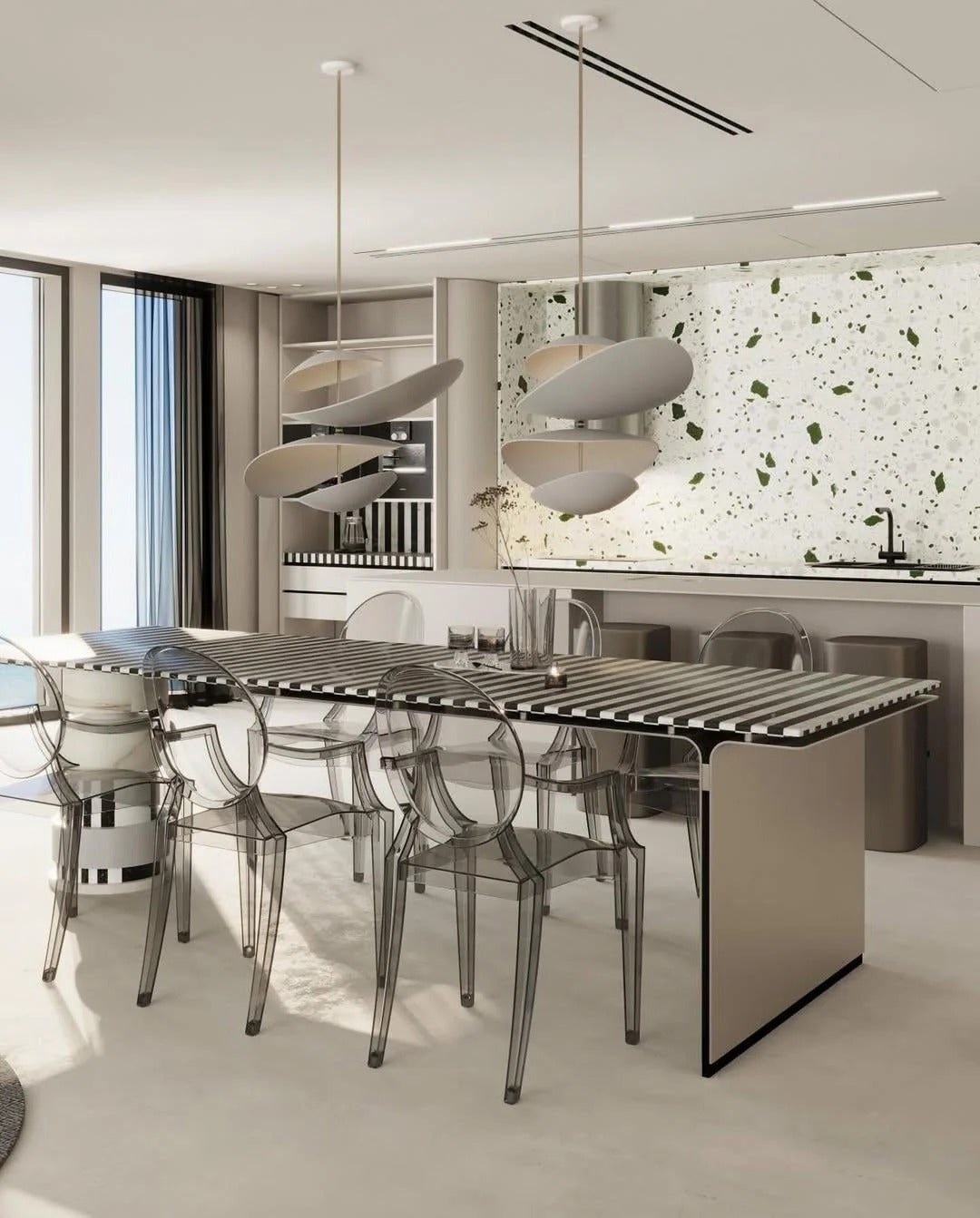 Unorara Nordic Floating Pendant Lamp-Neutral Decor