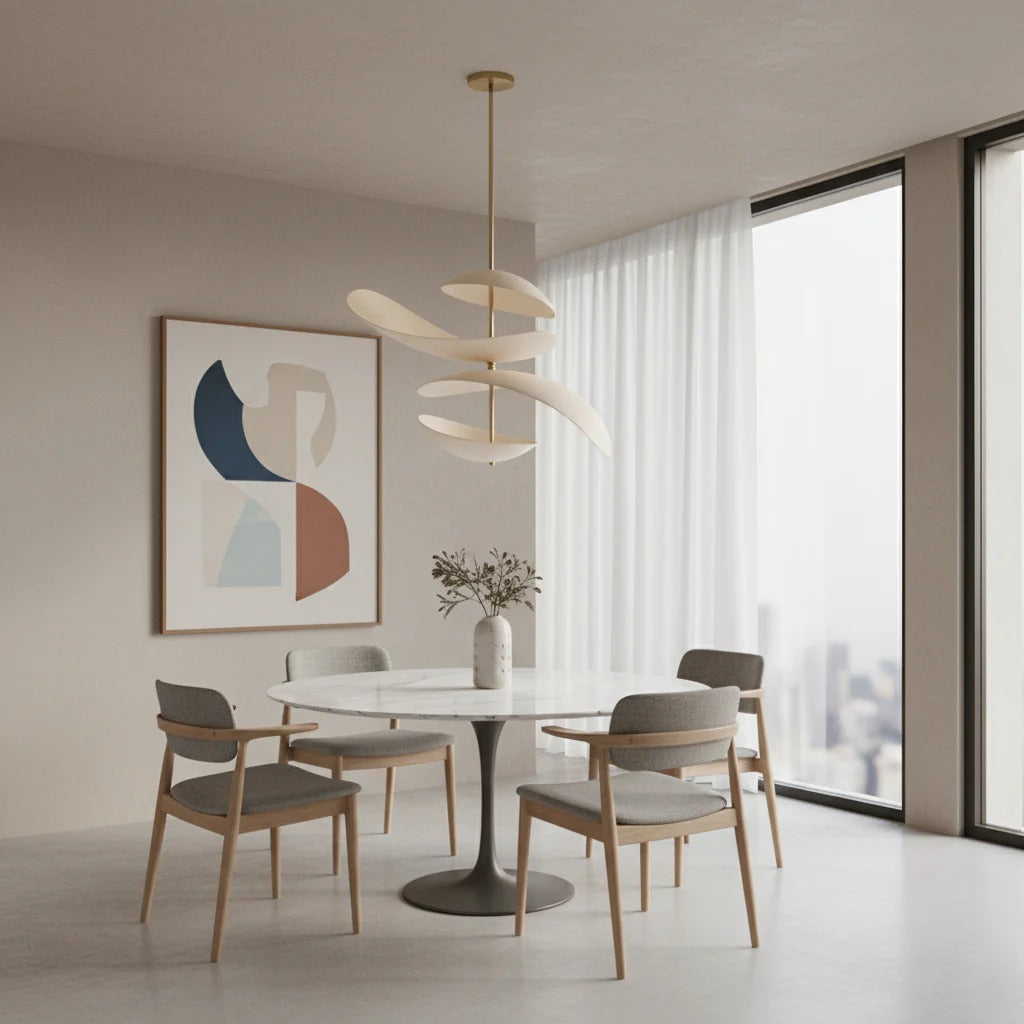 Unorara Nordic Floating Pendant Lamp-Neutral Decor