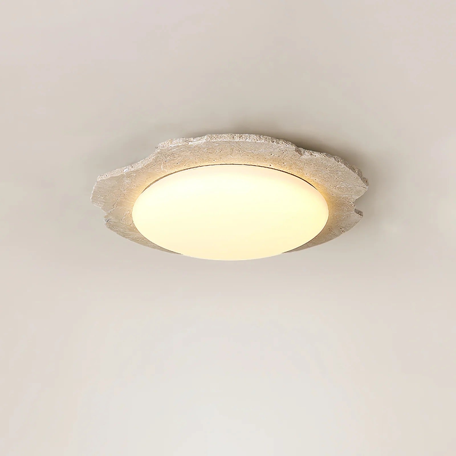 Nimbe Halo  Travertine Ceiling Light