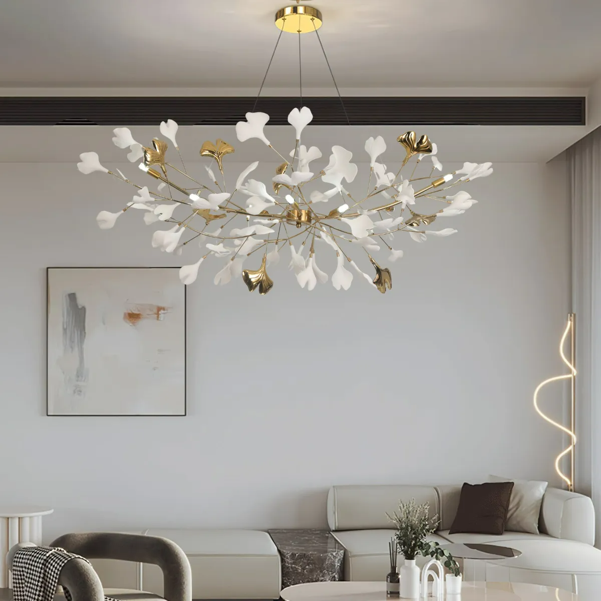 Metr Luxury Chandelier Ceramics Living Room U arc shape