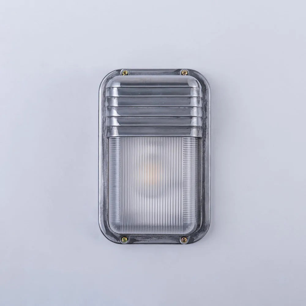 Wyre Wall Lamp Geometric Modern Metal Glass Outdoor - Neutral Decor