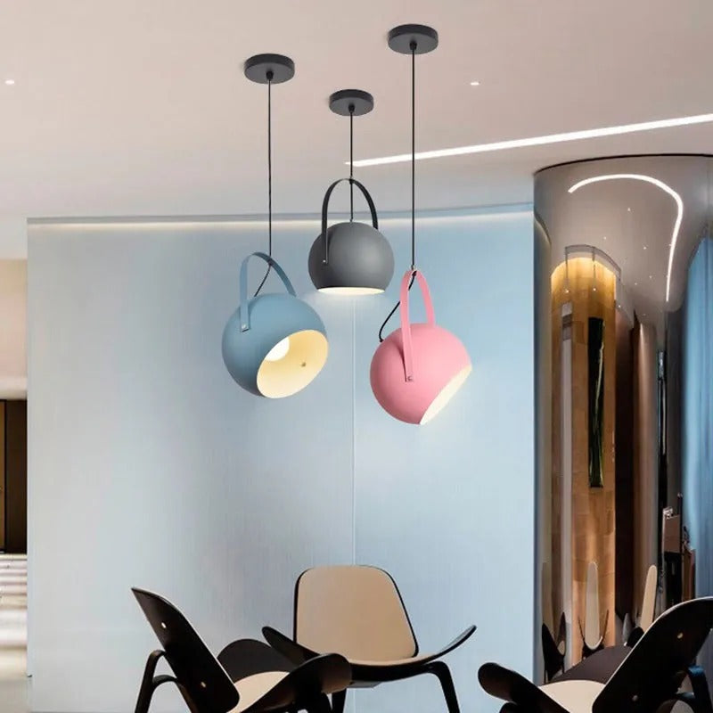 Aira Colorful Art Deco Pendant Light, Spherical, Bedroom - Neutral Decor