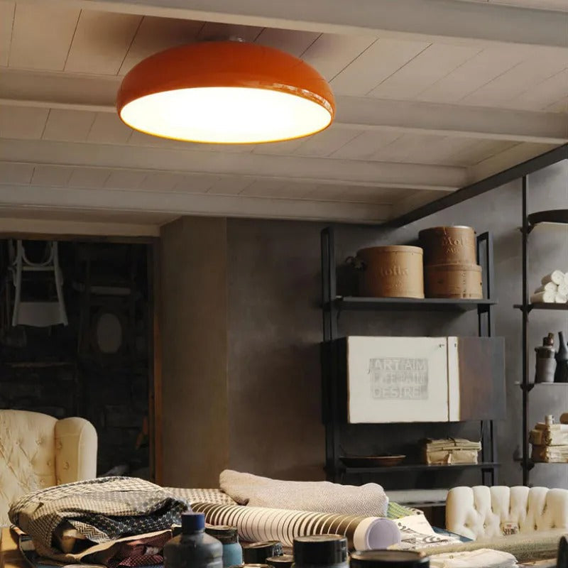 Valentina Vintage LED Flush Mount Ceiling Light Metal Bedroom/Living Room - Neutral Decor