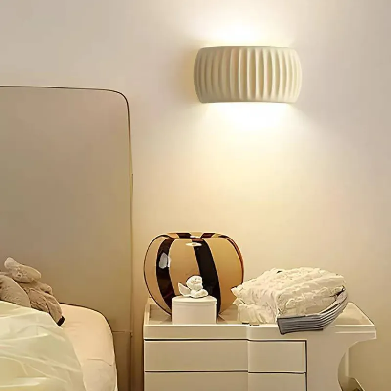 Aria Modern LED Indoor Wall Lamp Orange/Green Resin Bedroom - Neutral Decor