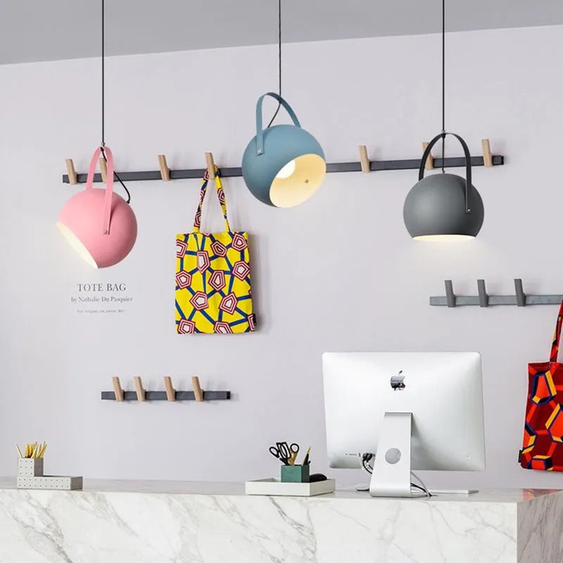 Aira Colorful Art Deco Pendant Light, Spherical, Bedroom - Neutral Decor