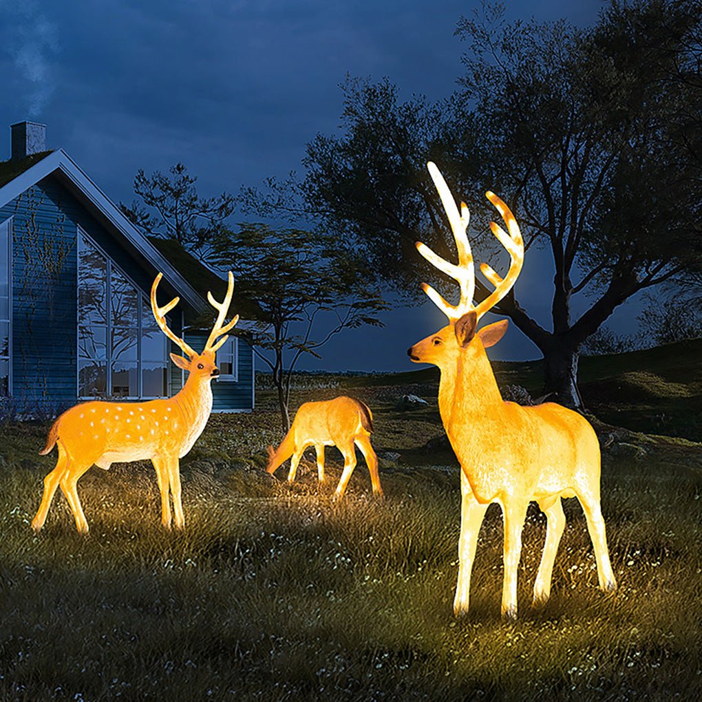 Prosperous Landscape Animal Resin Outdoor Lawn Lights
