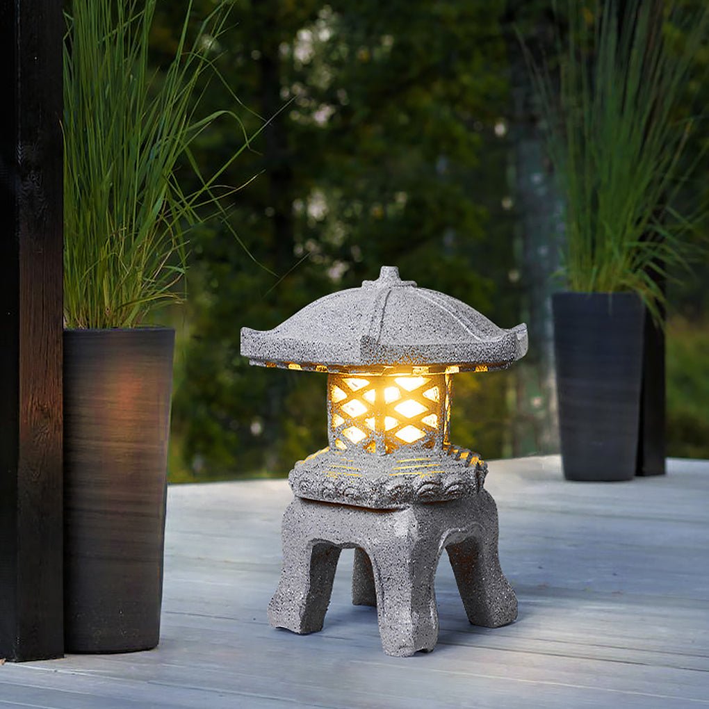 Evn Rustic Imitation Tower Stone Outdoor Landscape Light