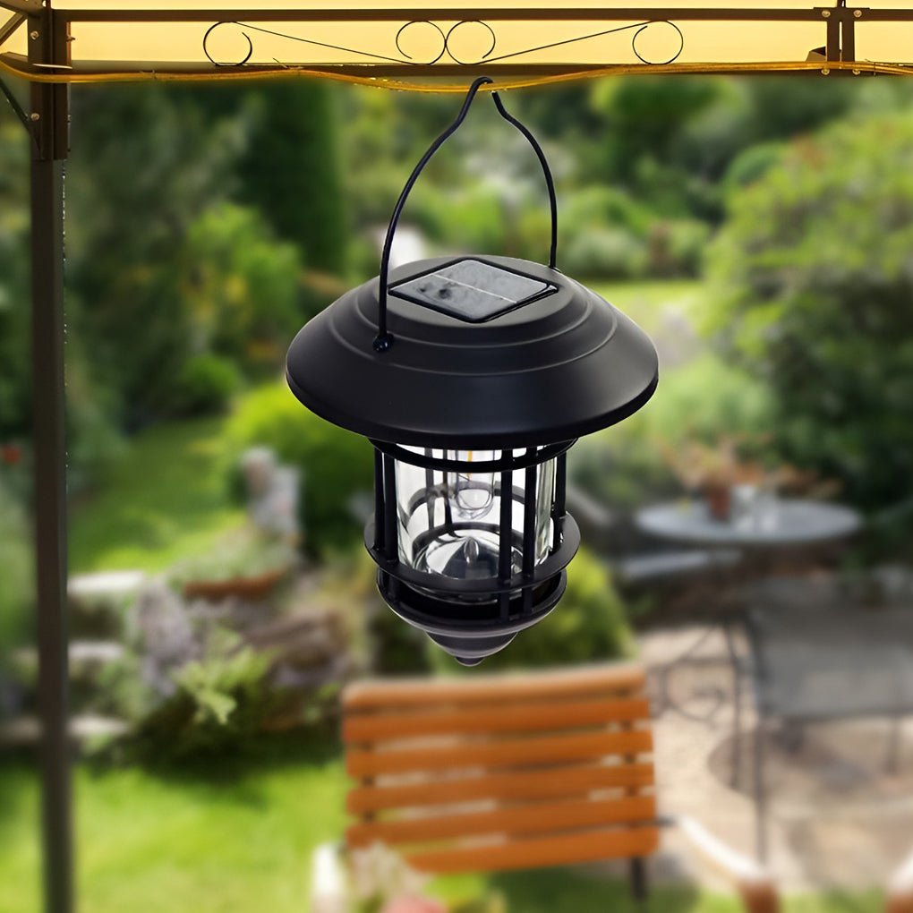 Udol Industrial Style Solar LED Outdoor Wall Lamp