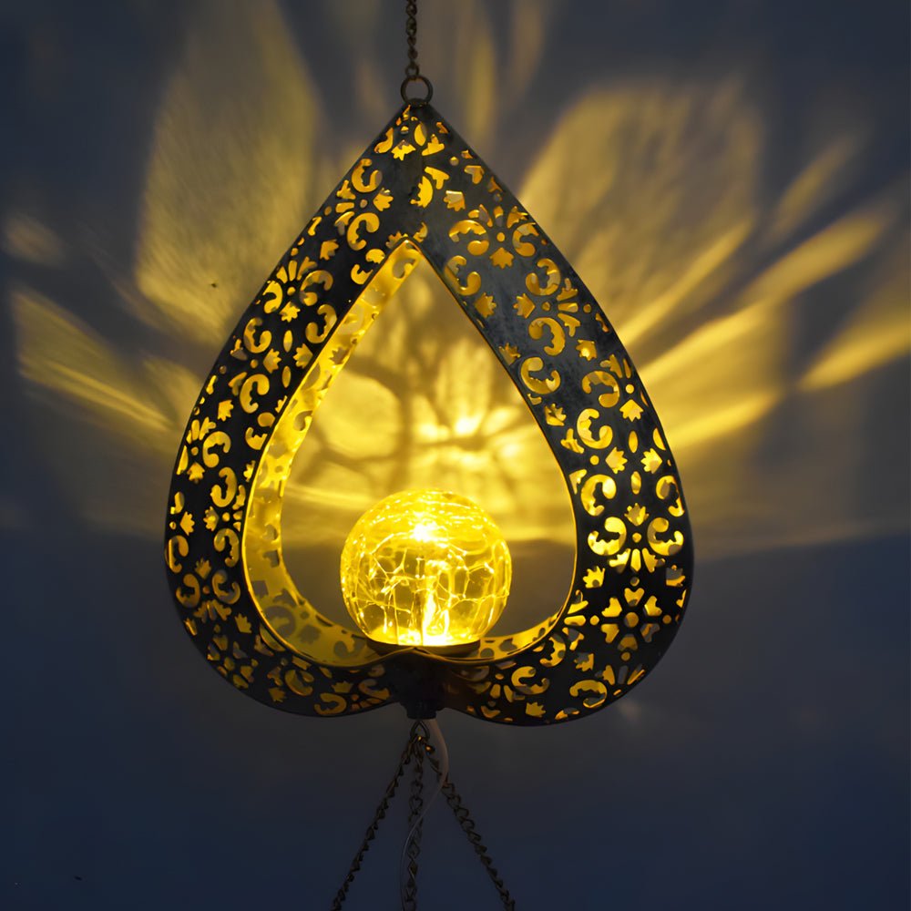 Griswo Heart Wind Chimes LED Outdoor Pendant Lights