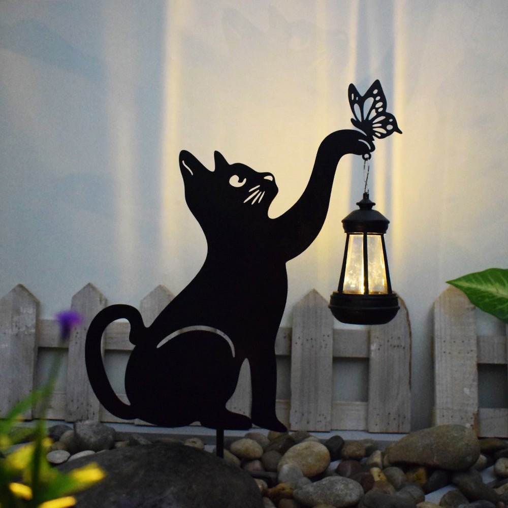Maisie Silhouette Cat LED Outdoor Hanging Lights