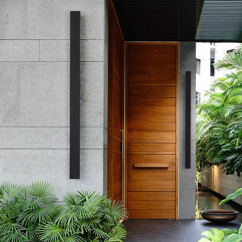 Fier Long Strip Modern Outdoor Wall Lights